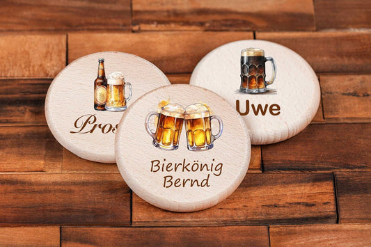 Bierglasdeckel personalisiert bunt Glasabdeckung