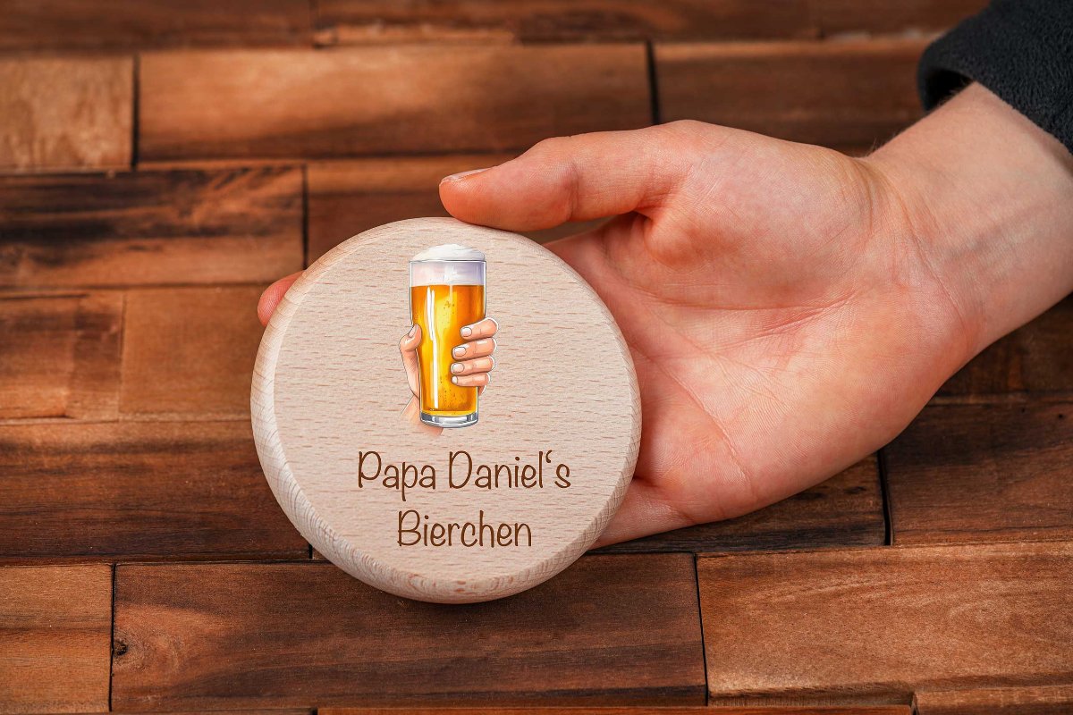 Bierglasdeckel personalisiert bunt Glasabdeckung