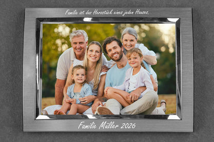 Personalisierter Bilderrahmen aus Aluminium