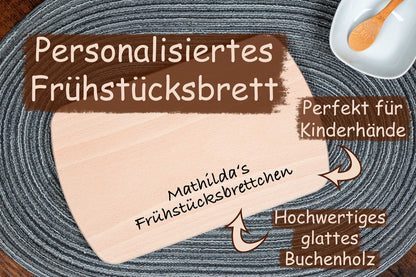 Personalisiertes Frühstücksbrett für Kinder
