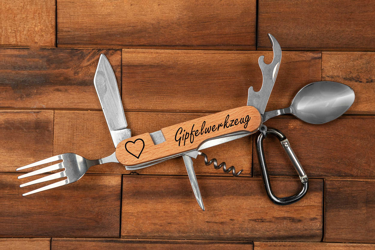 Wanderbesteck personalisiert - Campingbesteck