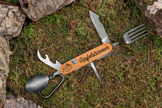 Wanderbesteck personalisiert - Campingbesteck