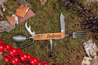 Wanderbesteck personalisiert - Campingbesteck