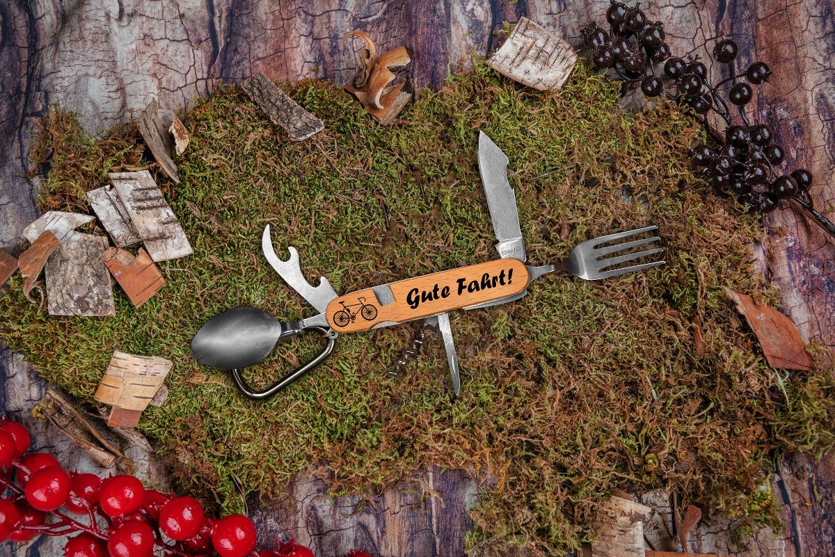 Wanderbesteck personalisiert - Campingbesteck