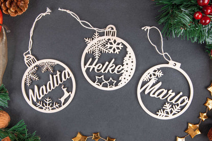 Personalisierter Christbaumschmuck mit Namen