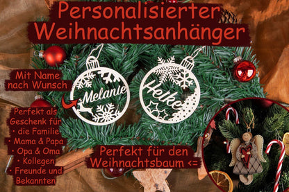 Personalisierter Christbaumschmuck mit Namen