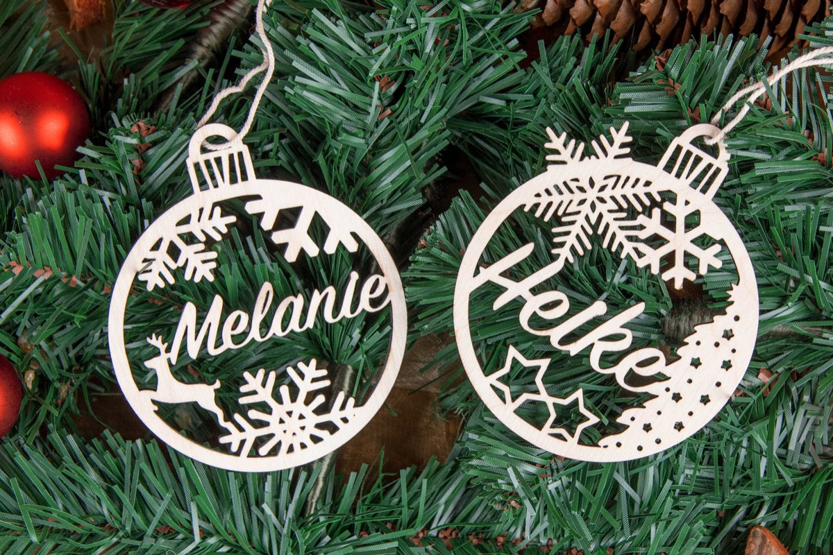 Personalisierter Christbaumschmuck mit Namen