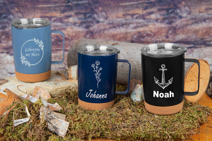 Thermobecher personalisiert mit Name - Trinkbecher aus Edelstahl
