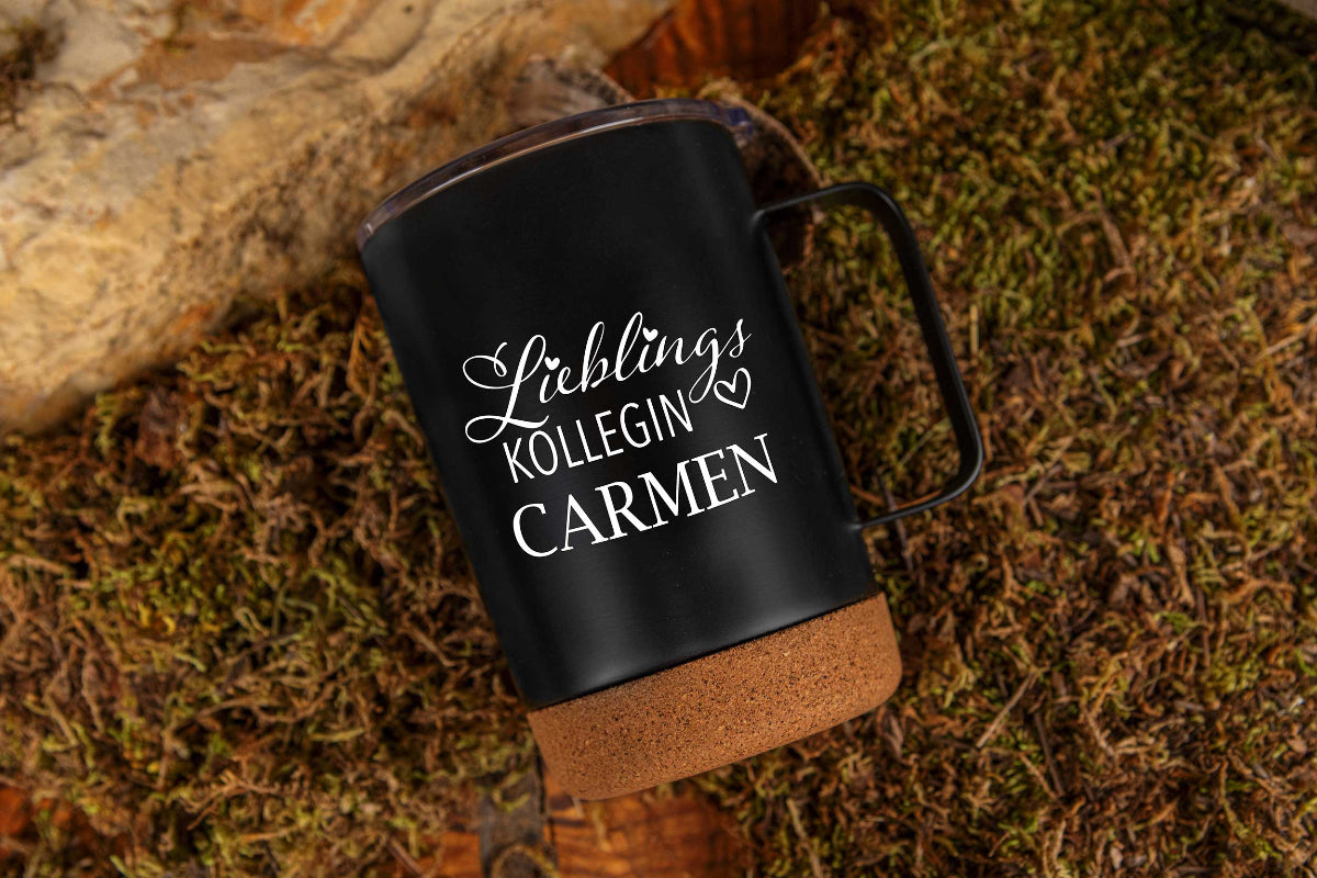 Thermobecher personalisiert mit Name - Trinkbecher aus Edelstahl