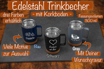 Thermobecher personalisiert mit Name - Trinkbecher aus Edelstahl