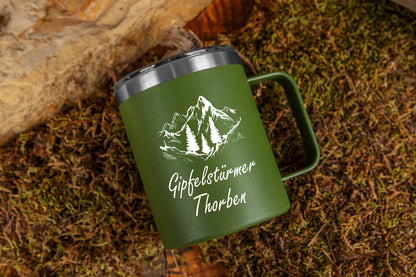 Thermobecher personalisiert mit Name - Edelstahl Trinkbecher