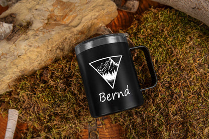 Thermobecher personalisiert mit Name - Edelstahl Trinkbecher