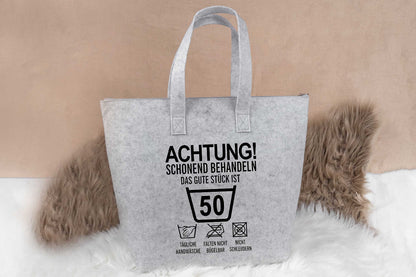 Tasche aus Filz personalisiert mit Name - Einkaufstasche, Shopper