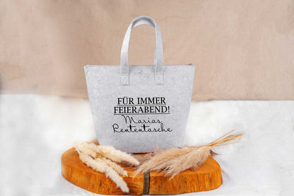 Tasche aus Filz personalisiert mit Name - Einkaufstasche, Shopper