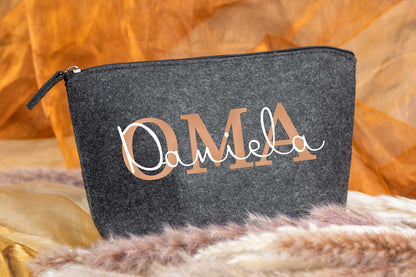 Kosmetiktasche Kulturbeutel personalisiert mit Namen