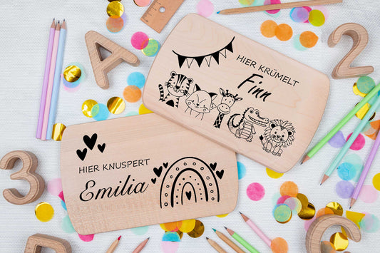 Frühstücksbrett personalisiert für Kinder