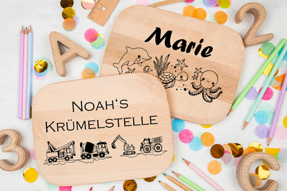Frühstücksbrett personalisiert für Kinder