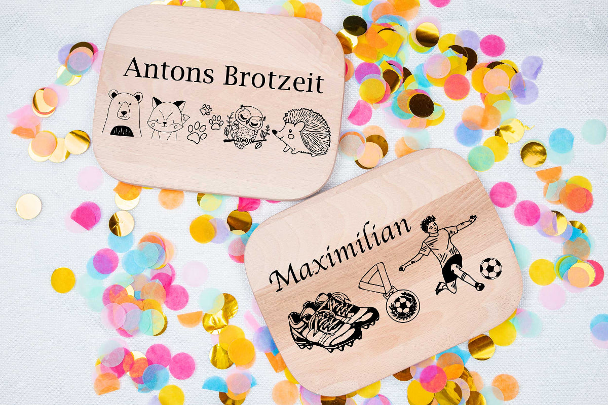 Frühstücksbrett personalisiert für Kinder