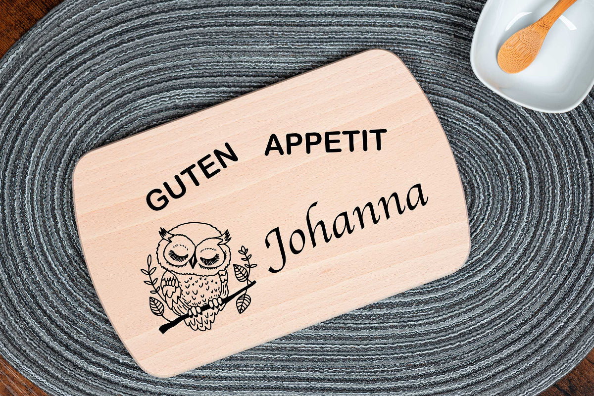 Personalisiertes Frühstücksbrett für Kinder