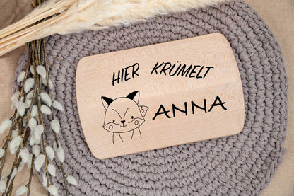 Personalisiertes Frühstücksbrett für Kinder