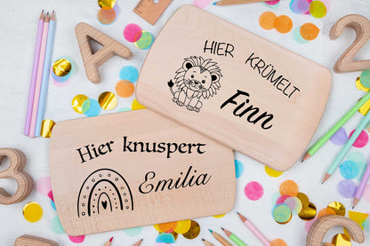 Personalisiertes Frühstücksbrett für Kinder