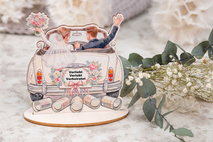 Geldgeschenk zur Hochzeit personalisiert • Hochzeitsauto
