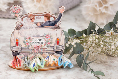 Geldgeschenk zur Hochzeit personalisiert • Hochzeitsauto