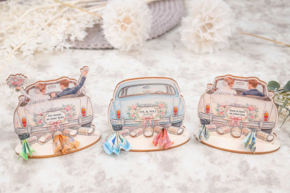 Geldgeschenk zur Hochzeit personalisiert • Hochzeitsauto