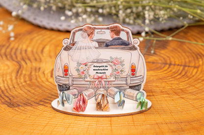 Geldgeschenk zur Hochzeit personalisiert • Hochzeitsauto
