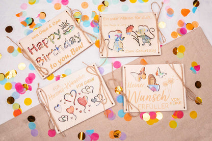 Geldgeschenk Reisegeld personalisiert mit Gravur