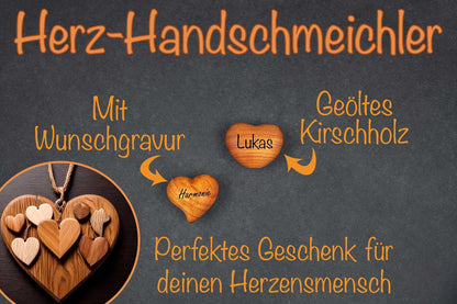 Handschmeichler personalisiert aus Kirschholz