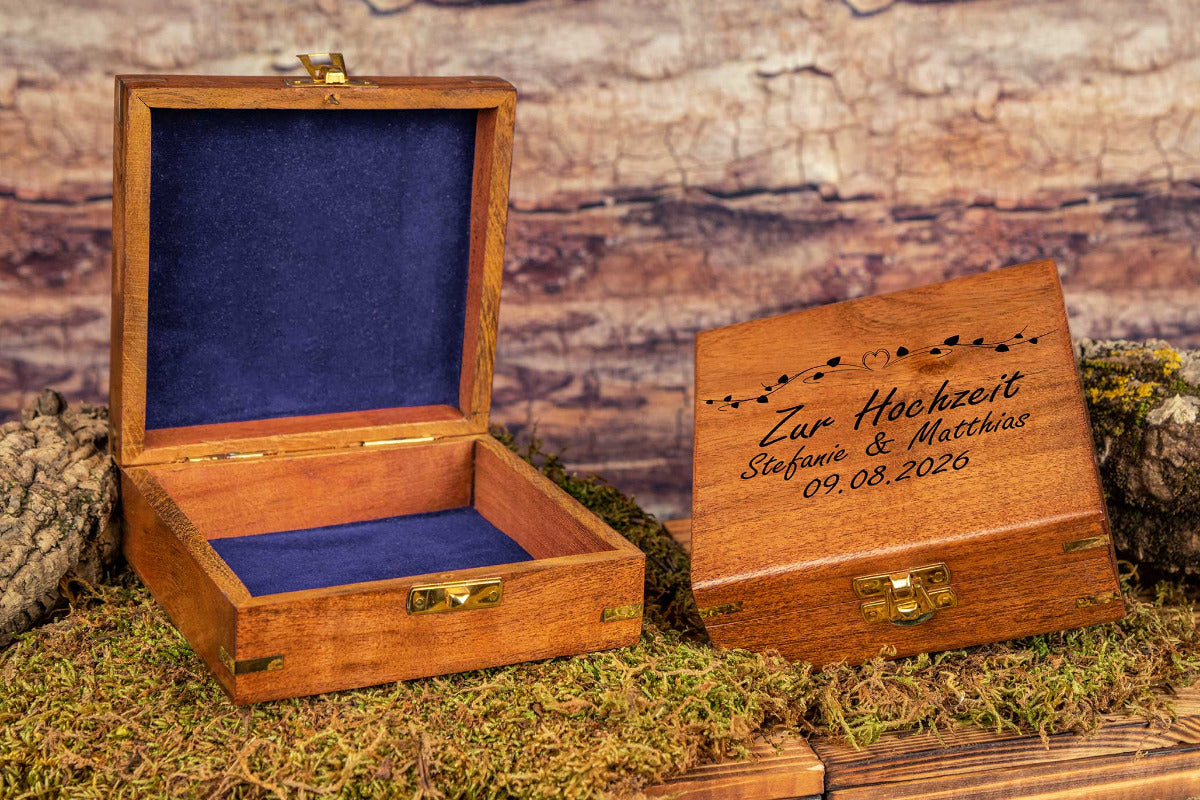 Schatzkiste personalisiert mit Deiner Wunschgravur - Holzkiste