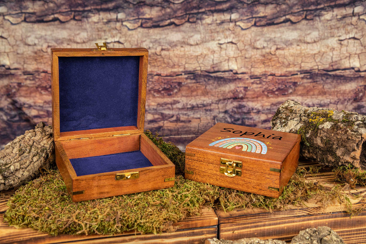 Schatzkiste Hochzeit personalisiert mit Deinem Wunschtext - Holzkiste