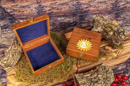 Schatzkiste Hochzeit personalisiert mit Deinem Wunschtext - Holzkiste