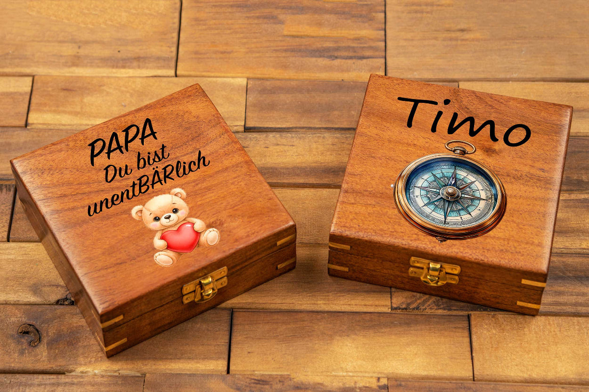 Schatzkiste Hochzeit personalisiert mit Deinem Wunschtext - Holzkiste