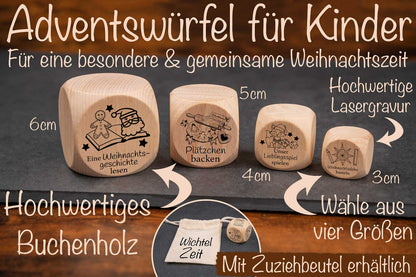 Adventswürfel für Kinder personalisiert • Adventsritual