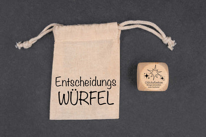 Wichtelwürfel passend für Advent und Weihnachten mit Gravur