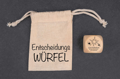 Wichtelwürfel passend für Advent und Weihnachten mit Gravur