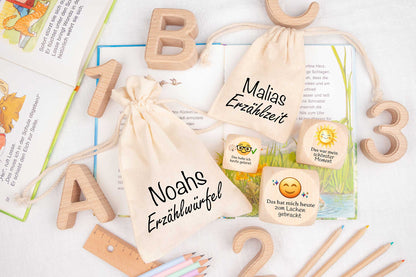 Erzählwürfel für Kinder mit bunten Motiven