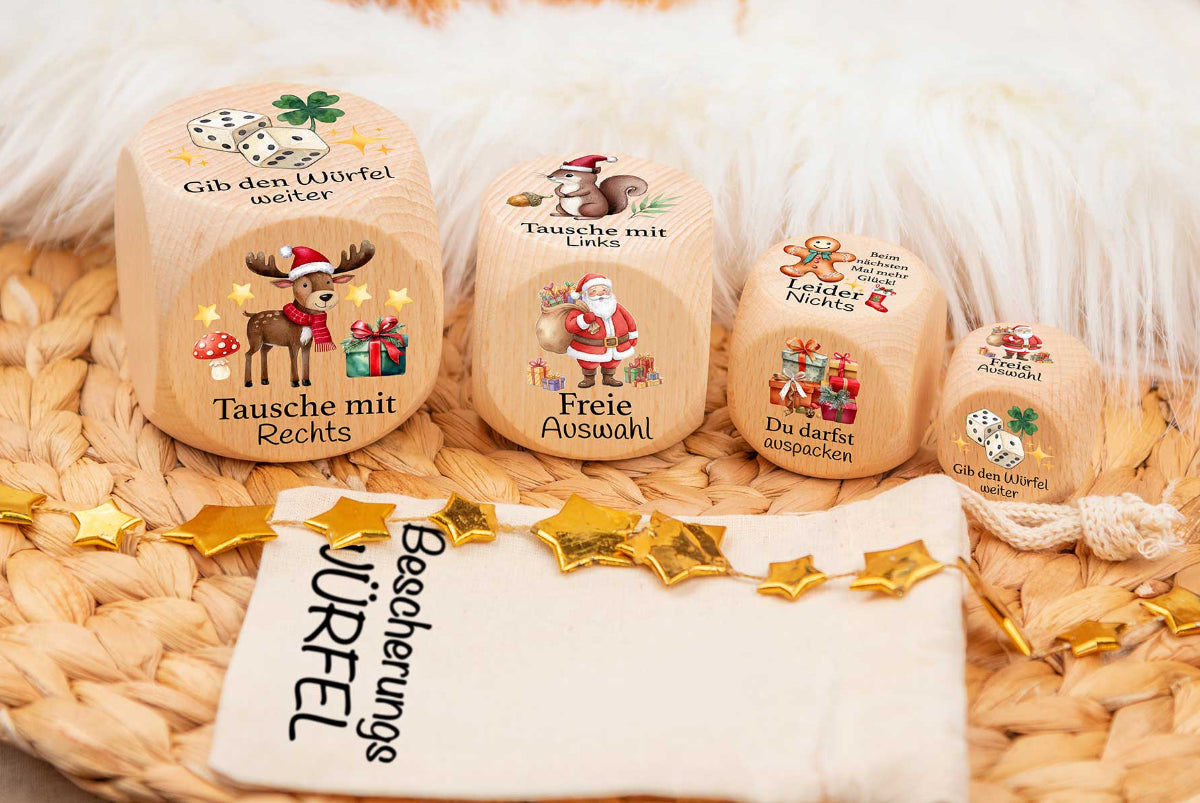 Adventswürfel für Kinder personalisiert • Gemeinsame Weihnachtsaktivitäten