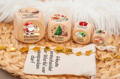 Bescherungswürfel für Weihnachten personalisiert • Heiligabend Bescherung