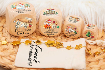 Bescherungswürfel für Weihnachten personalisiert • Heiligabend Bescherung