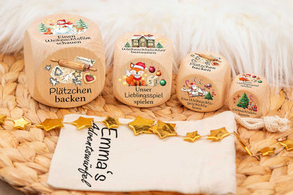 Adventswürfel für Kinder personalisiert • Gemeinsame Weihnachtsaktivitäten