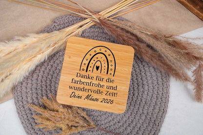 Keksdose personalisiert mit Namen und Bambusdeckel - Vorratsdose