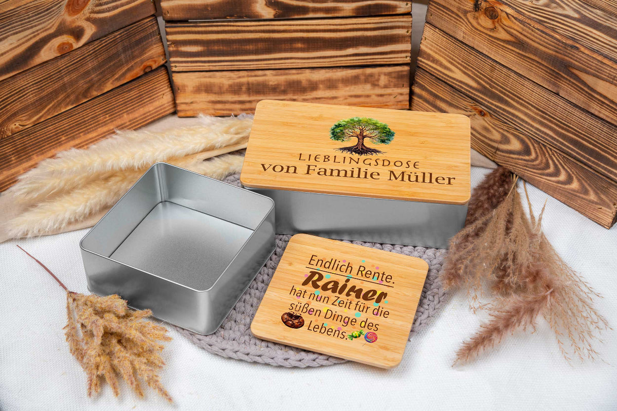 Keksdose mit Namen personalisiert - Vorratsdose