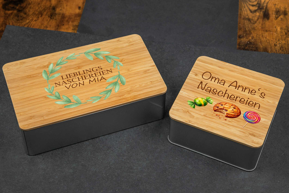 Keksdose mit Namen personalisiert - Vorratsdose