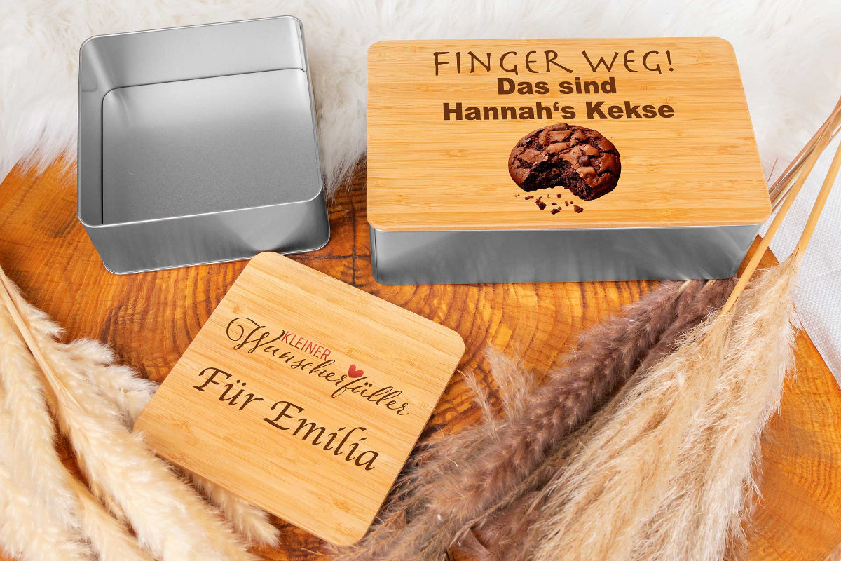 Keksdose mit Namen personalisiert - Vorratsdose