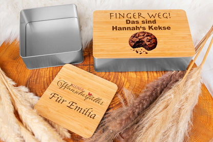Keksdose mit Namen personalisiert - Vorratsdose