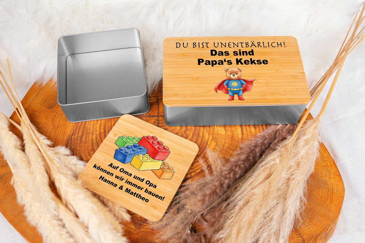 Keksdose mit Namen personalisiert - Vorratsdose