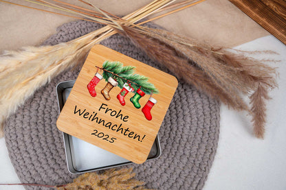 Keksdose Weihnachten mit Namen personalisiert - Plätzchendose